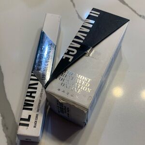 Foundation and eyeliner